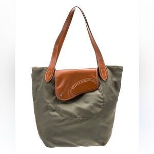 Ralph Lauren RLL Green Top Handel Tote Bag